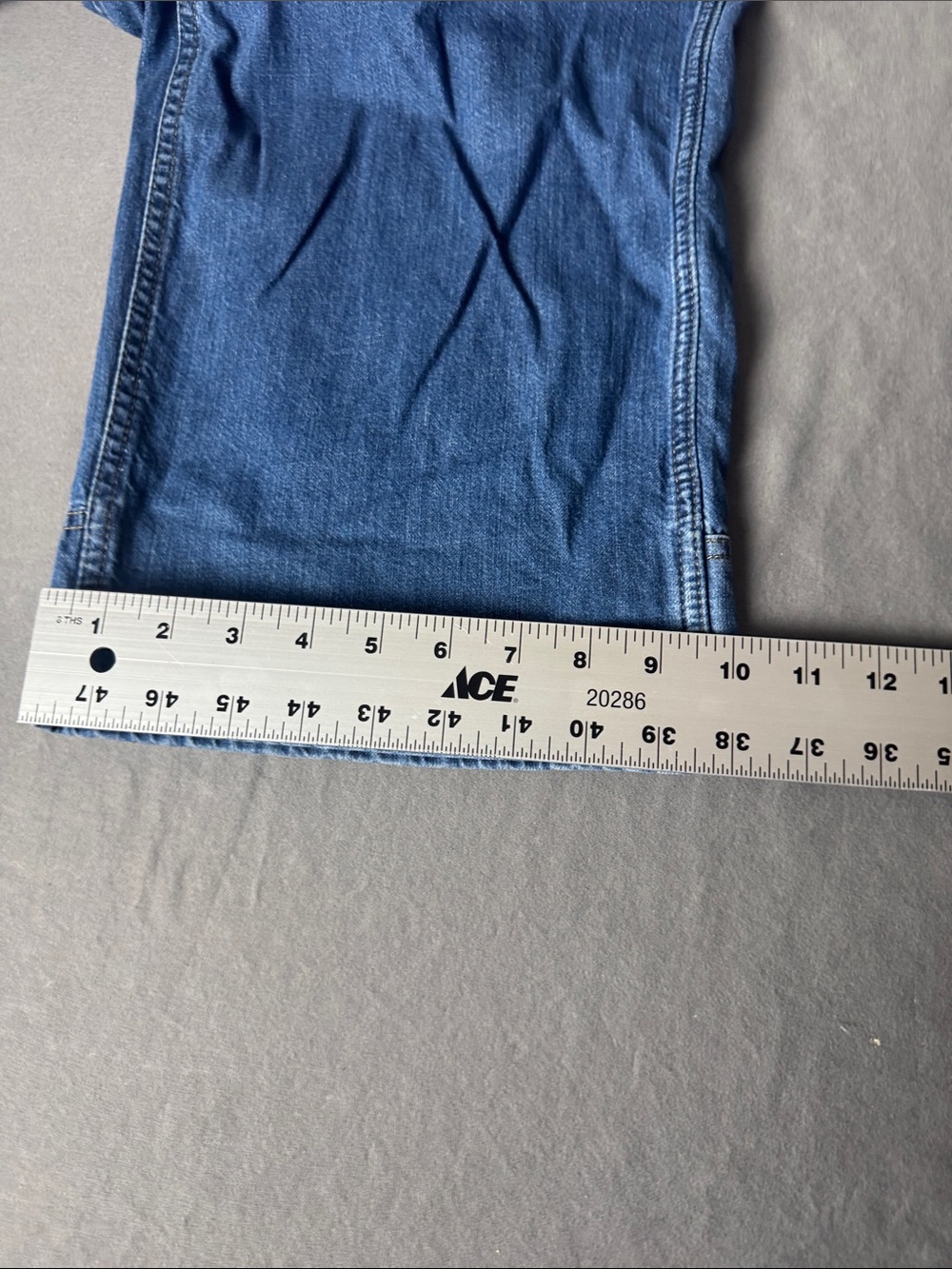 Dickies Bib Overalls Relaxed Fit Straight Leg Fits Over Boots Size XL Blue Denim - Picture 13 of 14